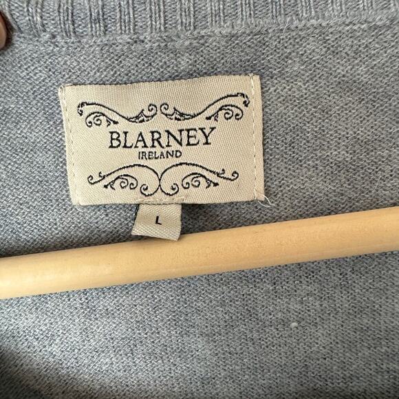 Blarney Ireland Wool Blend Grey Women's Cardigan Size Large - Picture 2 of 6